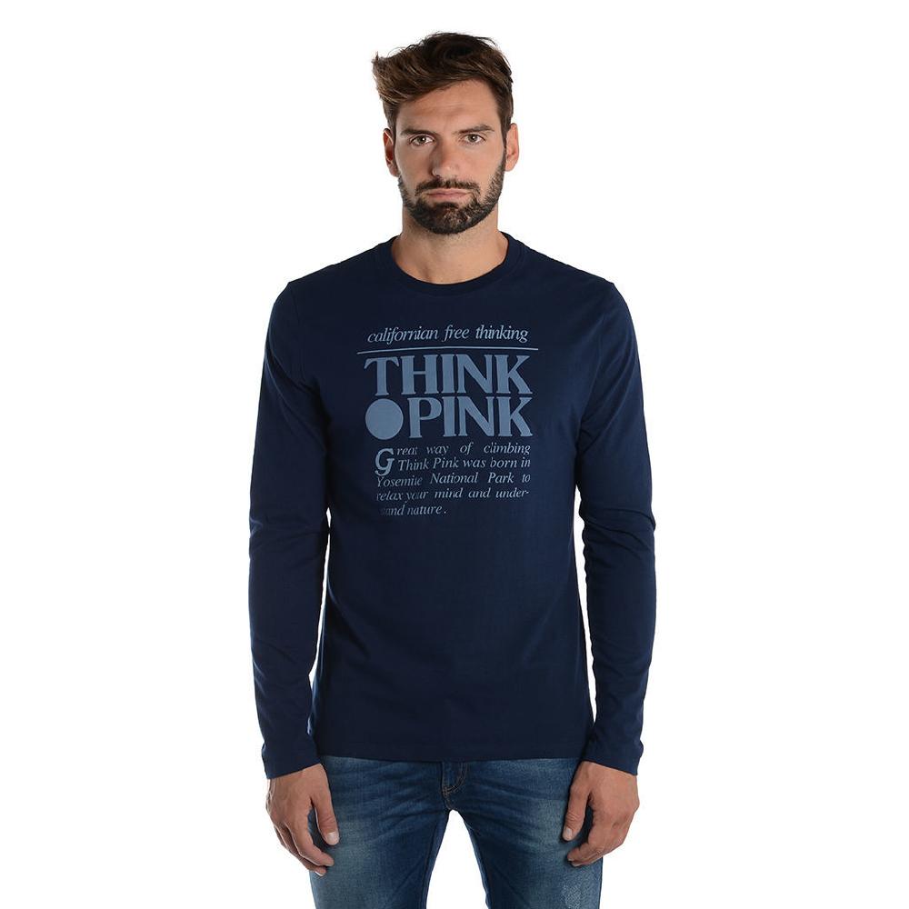 Think Pink T-shirt Uomo Manica Lunga fw1800