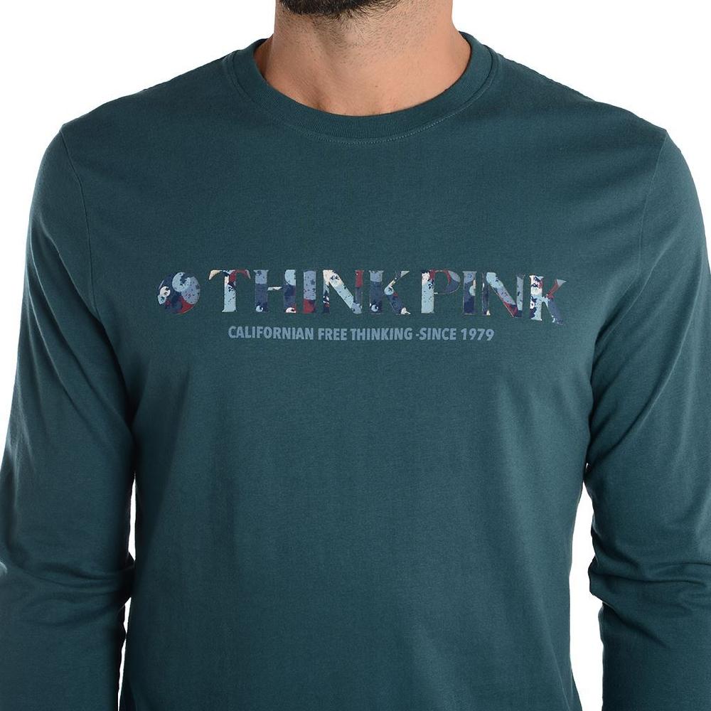 Think Pink T-shirt Uomo Manica Lunga Fw1801
