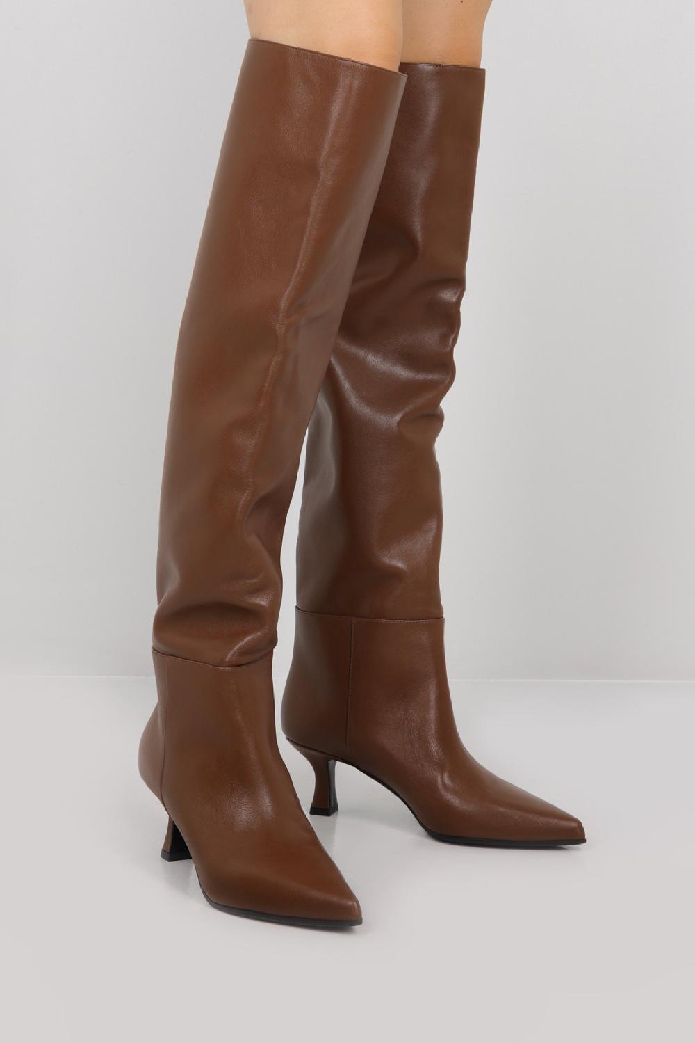 3JUIN Stivale Cuissard Bea In Pelle Liscia