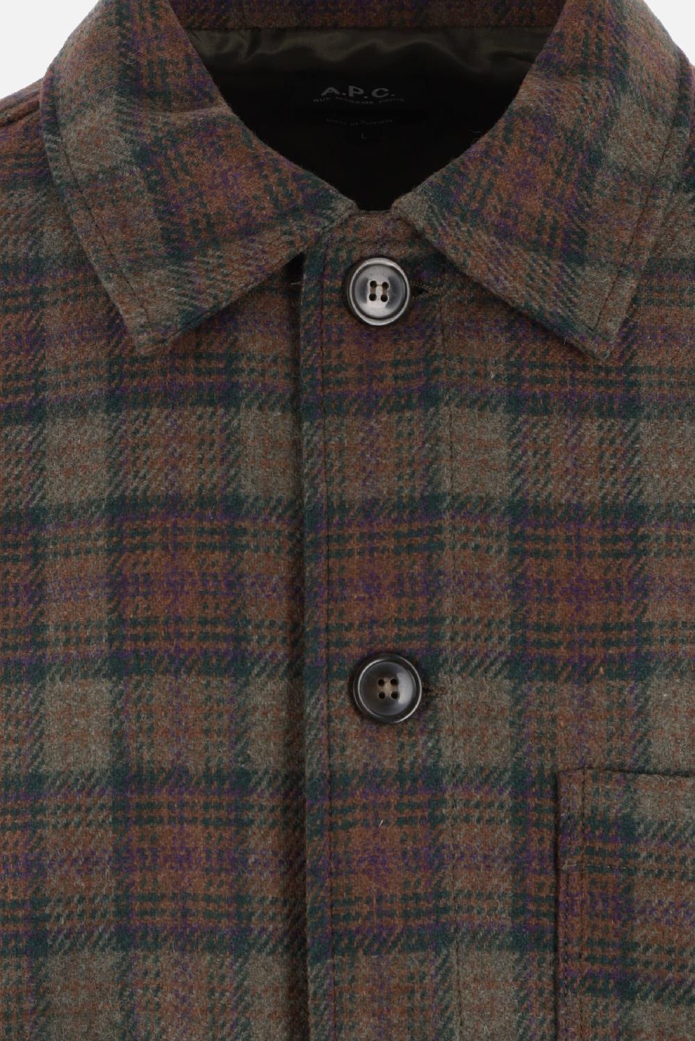 A.P.C. Giacca-camicia In Misto Lana