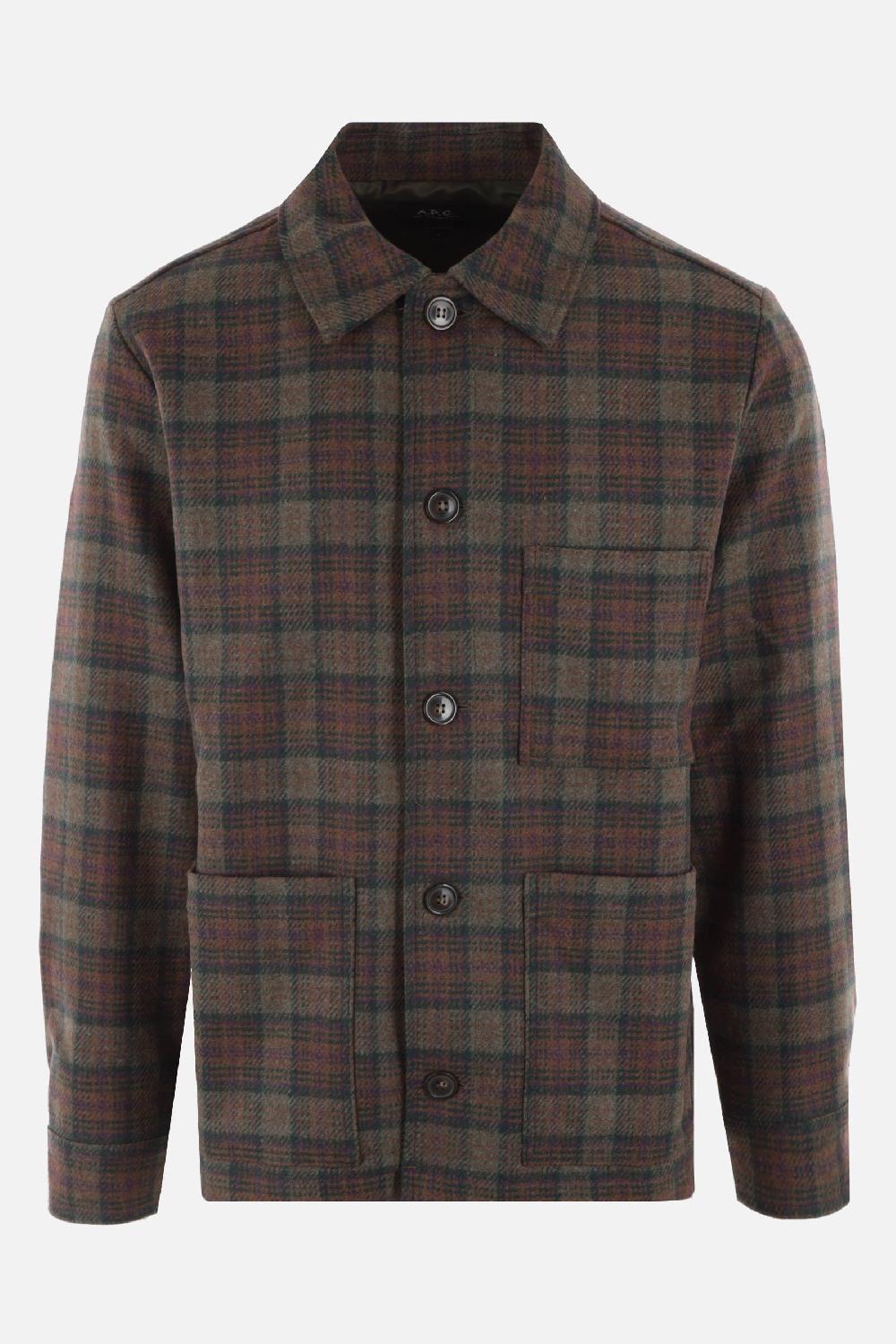 A.P.C. giacca-camicia in misto lana