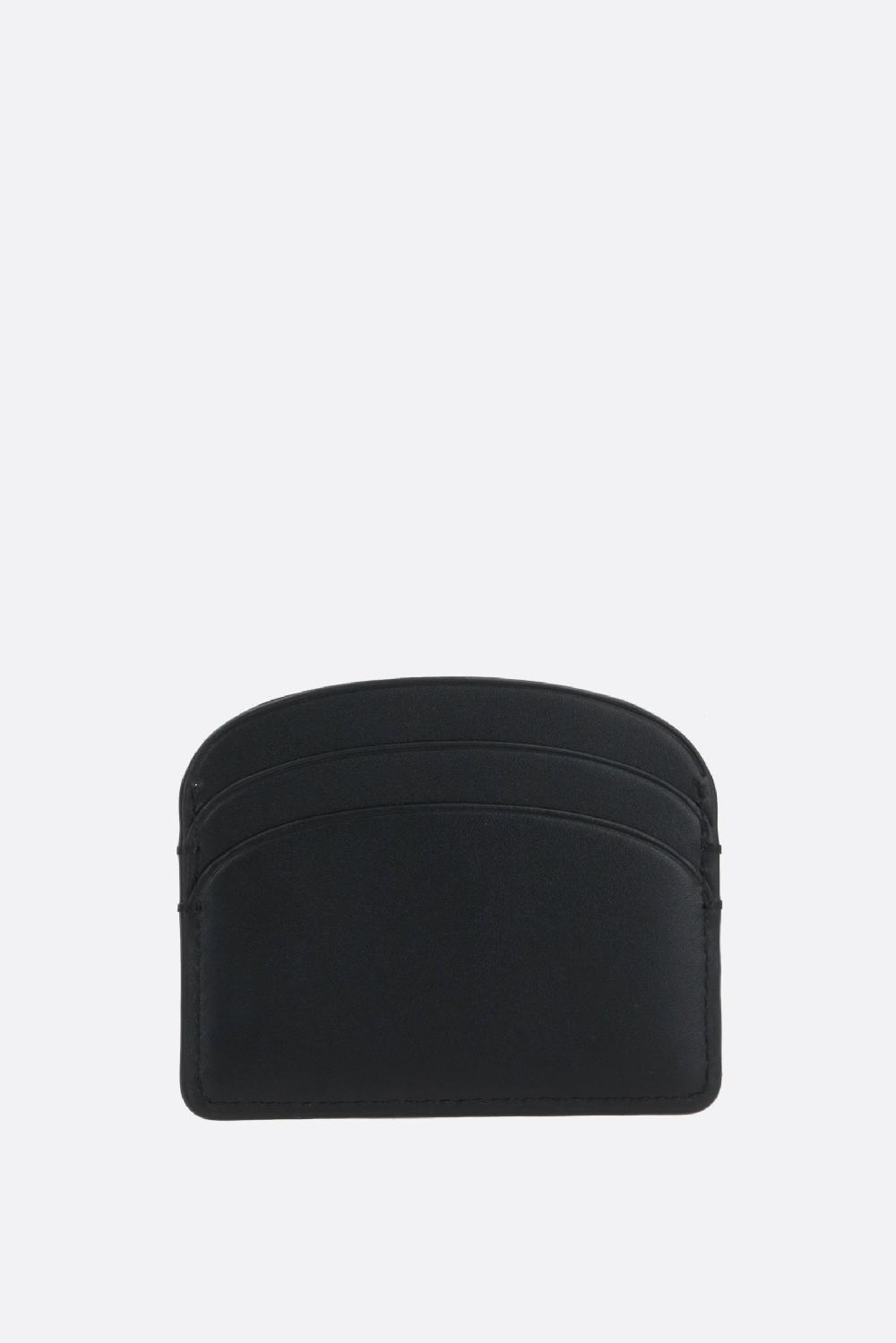 A.P.C. Porta Carte Demi-Lune In Pelle Liscia