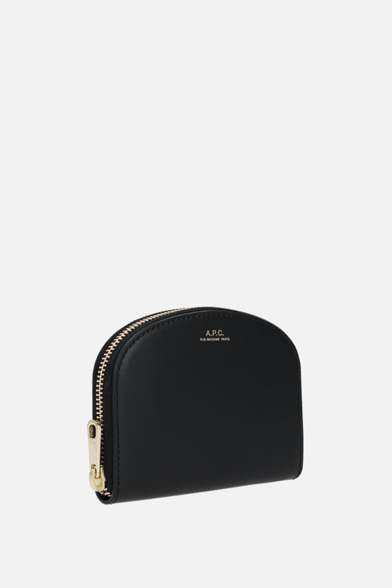 A.P.C. Portafogli Demi-Lune In Pelle Liscia