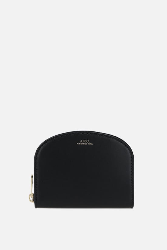 A.P.C. portafogli Demi-Lune in pelle liscia