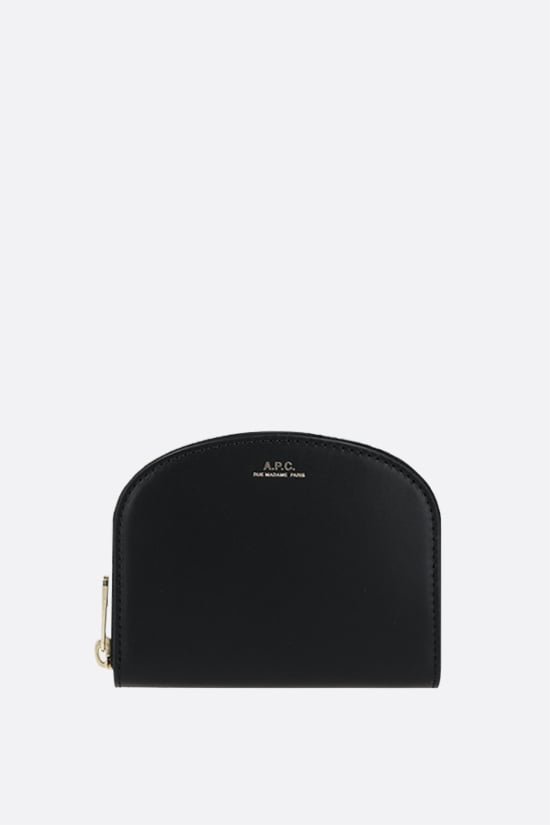 A.P.C. portafogli Demi-Lune in pelle liscia