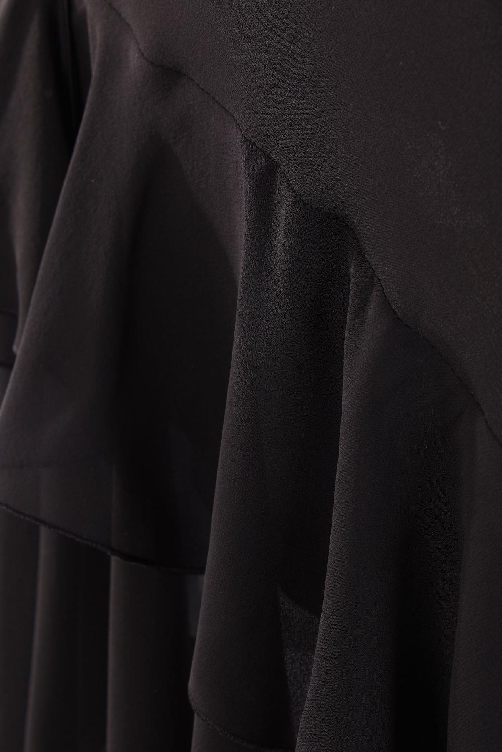 BLUMARINE Abito Asimmetrico In Georgette Con Volants