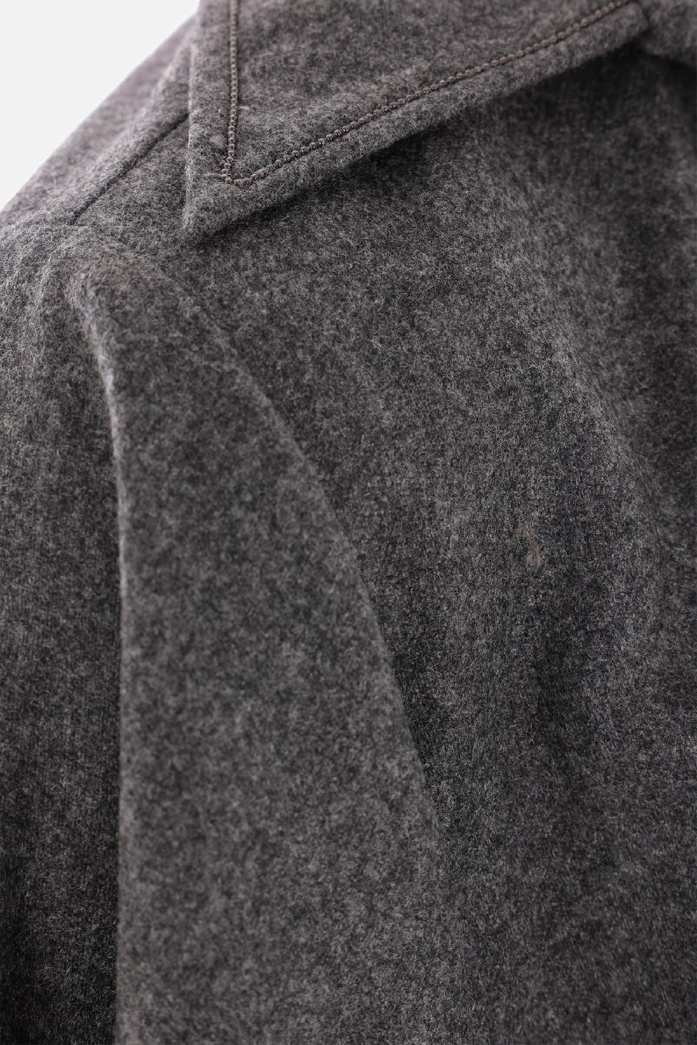 BRUNELLO CUCINELLI Abito Chemisier In Lana E Cashmere Con Monile