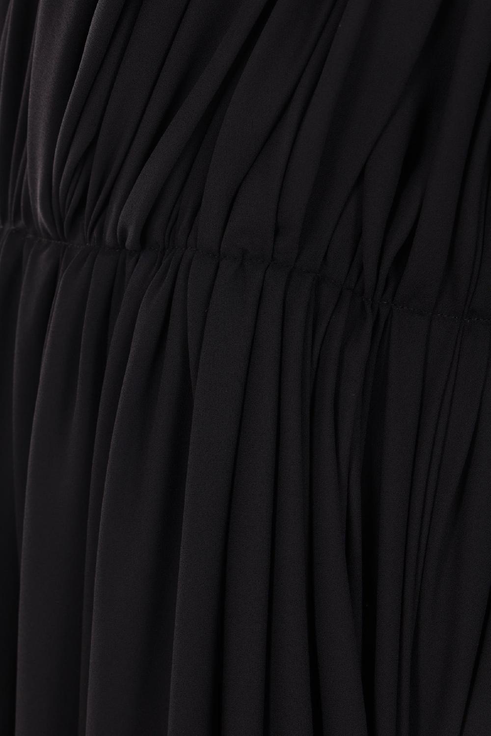 BALENCIAGA Abito Drappeggiato Oversize In Crepe Tecnico Leggero