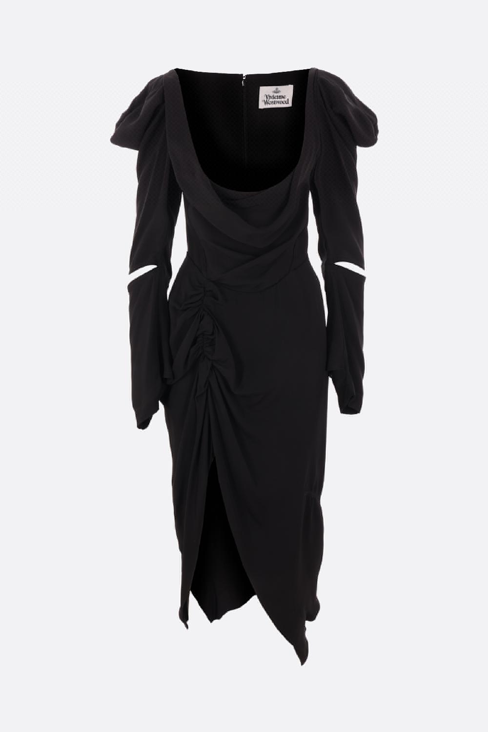 VIVIENNE WESTWOOD abito drappeggiato Panther in viscosa