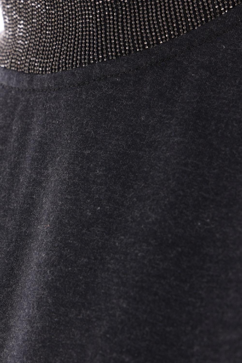 BRUNELLO CUCINELLI Abito In Felpa Leggera Con Precious Ribbed Collar