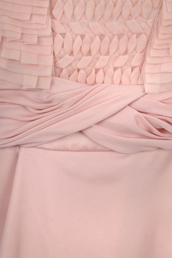 VALENTINO WOMAN Abito Lungo In Chiffon Con Corpetto Ricamato