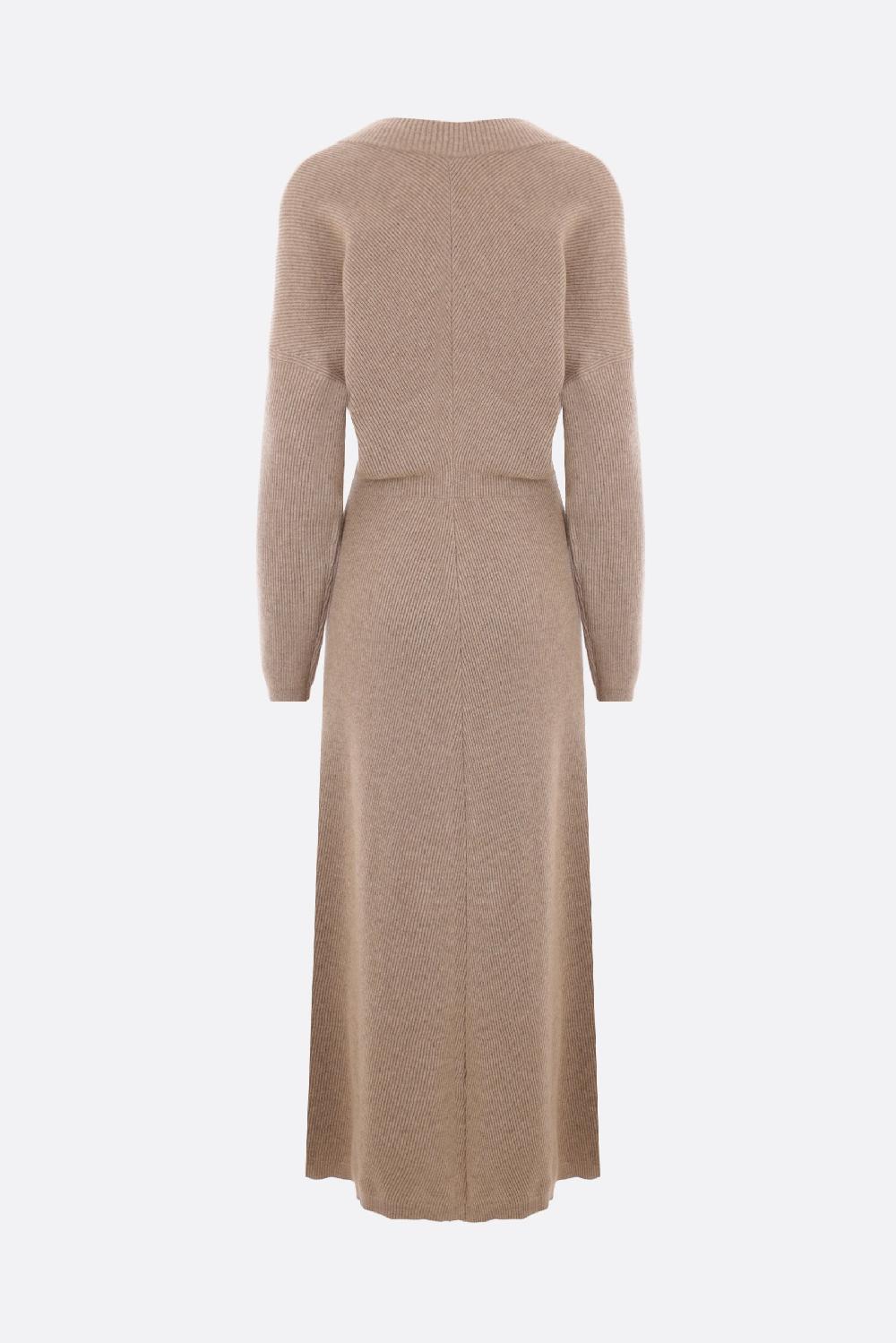 BRUNELLO CUCINELLI Abito Lungo In Maglia Di Cashmere