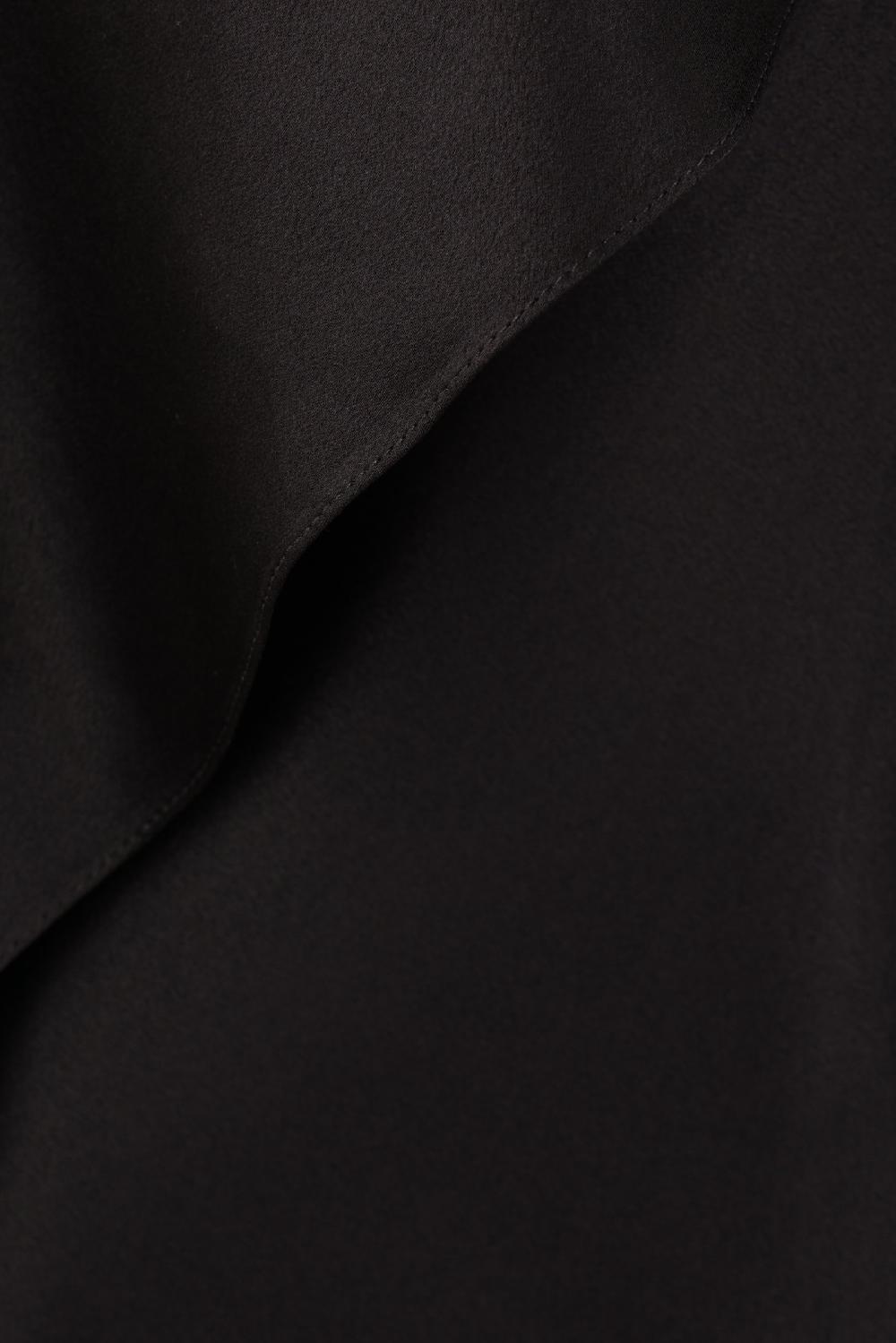 SAINT LAURENT Abito Lungo In Raso Con Maniche A Pipistrello