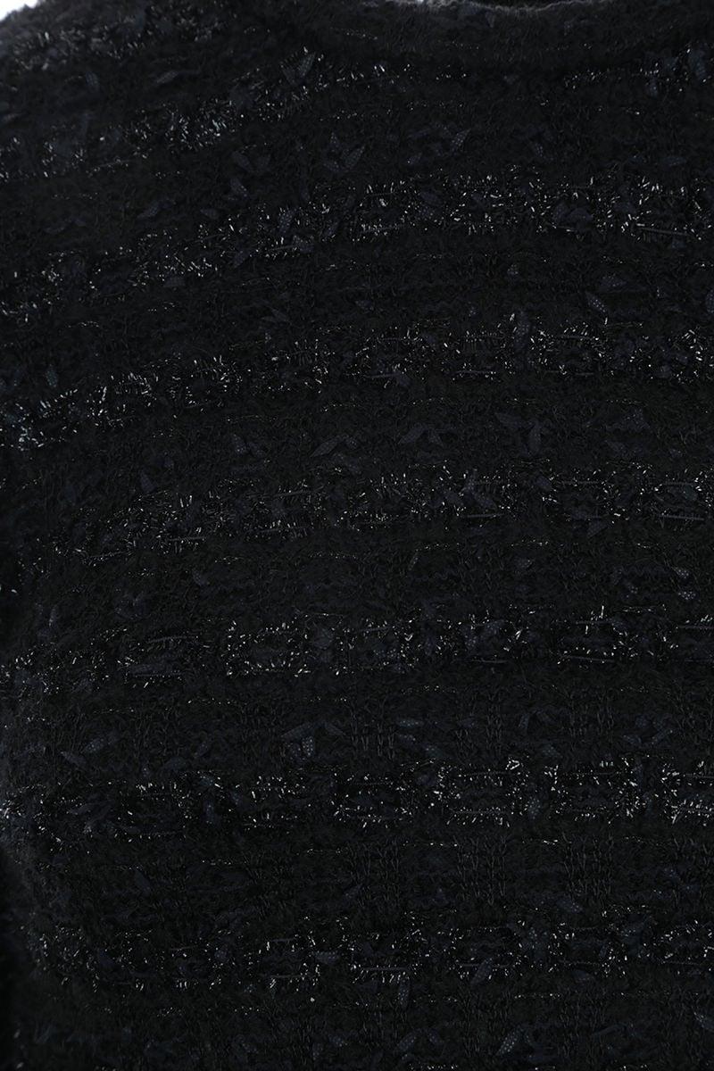 BALENCIAGA Abito Lungo In Tweed Texturizzato Back-to-front