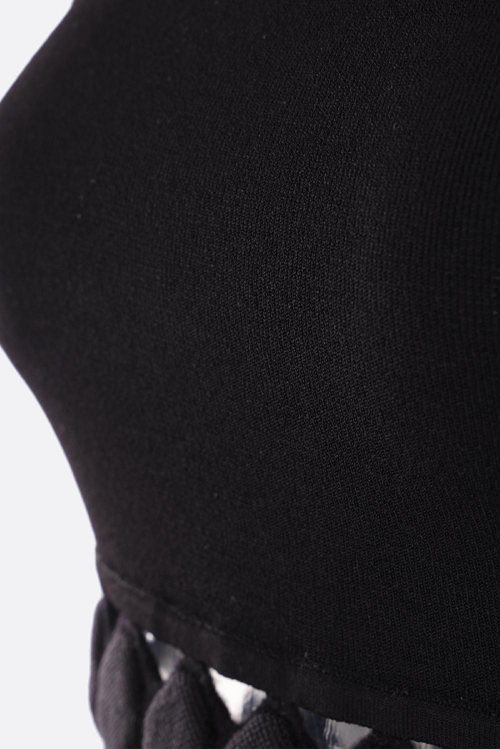 ALAIA Abito Con Cappuccio E Trafori 3D