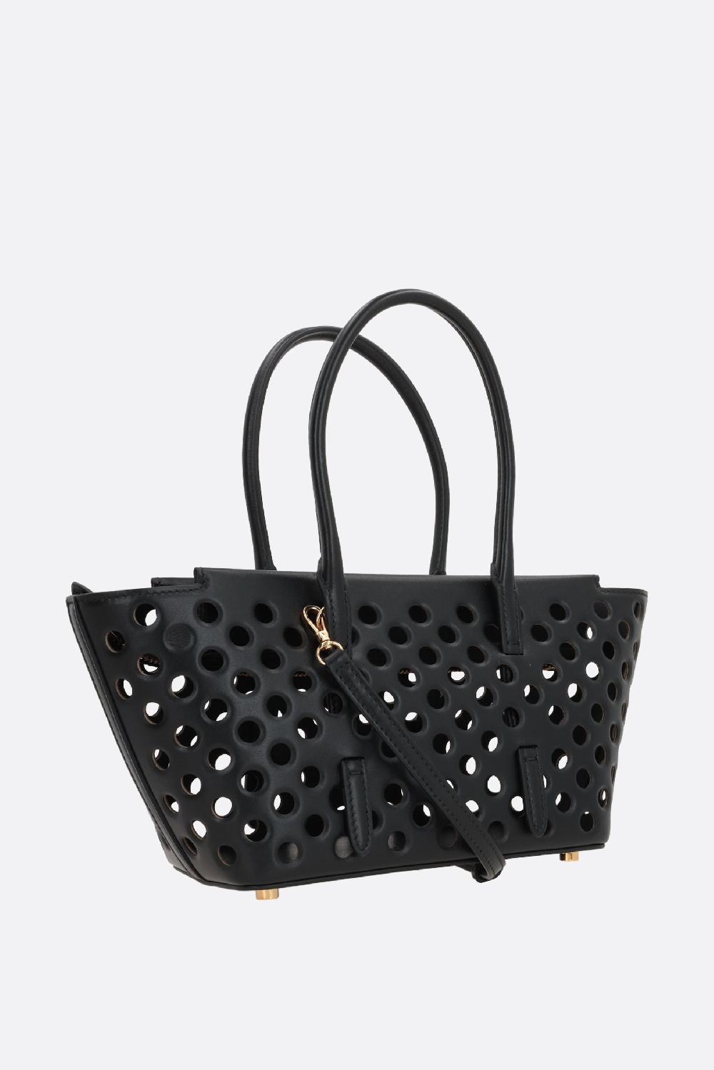 ALAIA Borsa A Mano Neo Mina 20 In Pelle Traforata