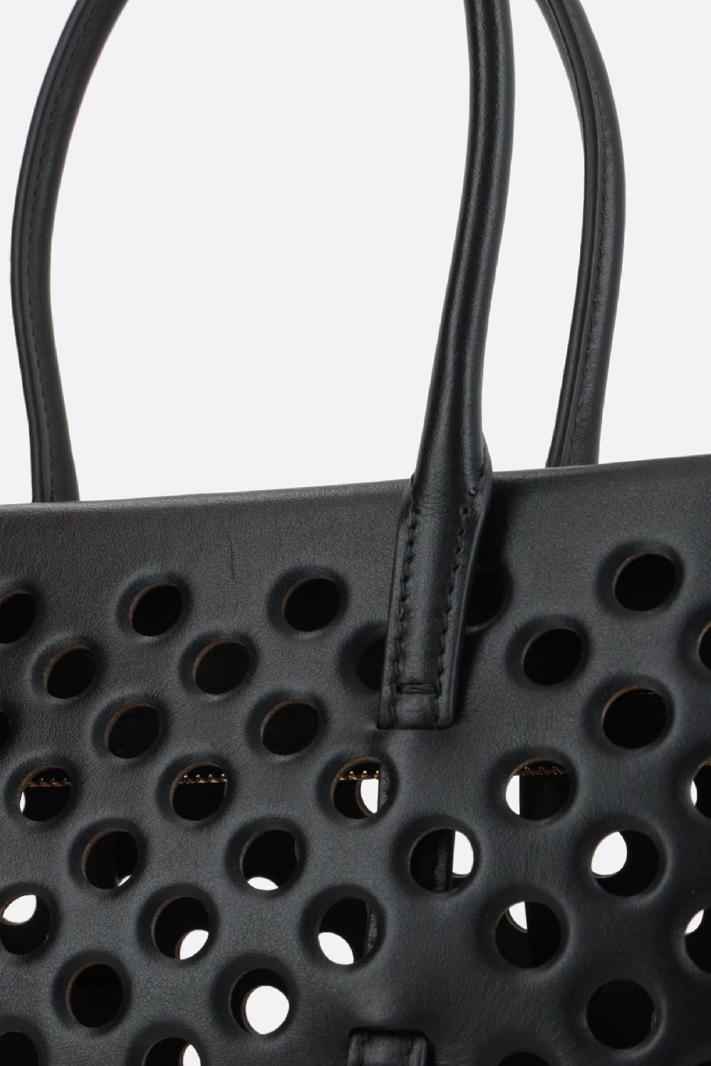 ALAIA Borsa A Mano Neo Mina 20 In Pelle Traforata