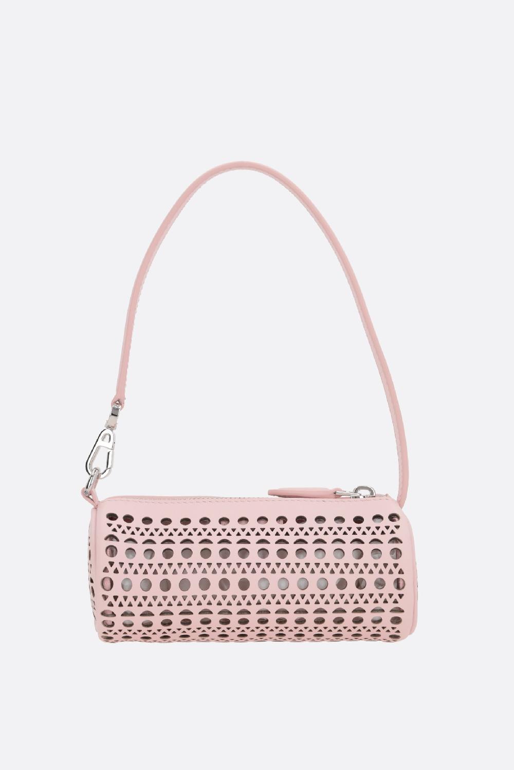 ALAIA Borsa A Mano Tube Mini In Pelle Laserata