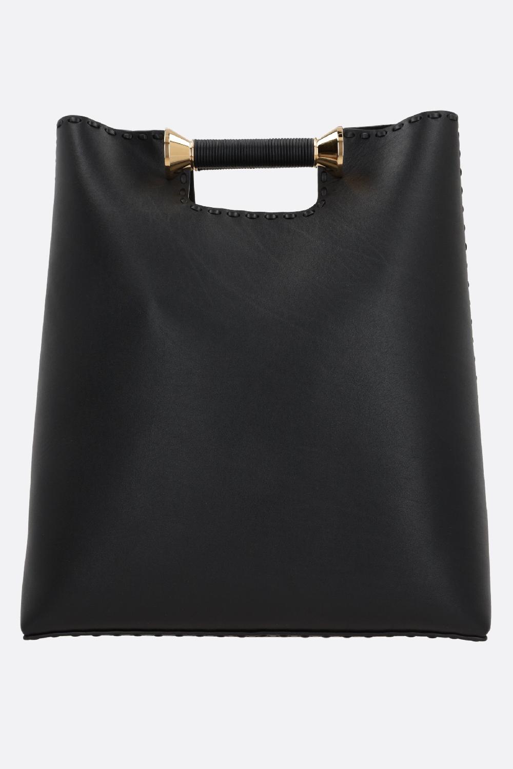 ALAIA Borsa Tote Bobine In Pelle Liscia