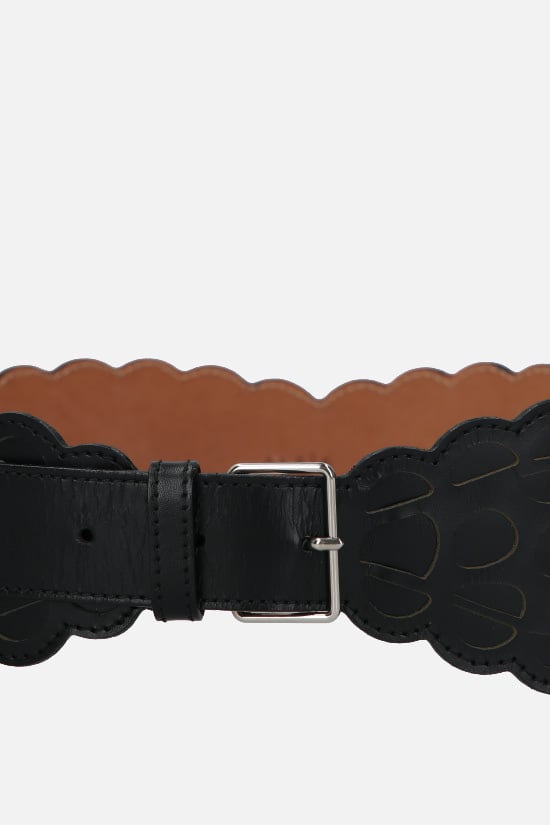 ALAIA Cintura Alta In Pelle Laserata