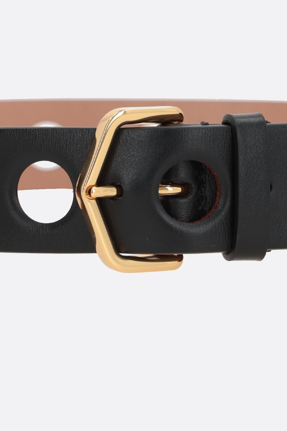 ALAIA Cintura Vienne Thin In Pelle Traforata