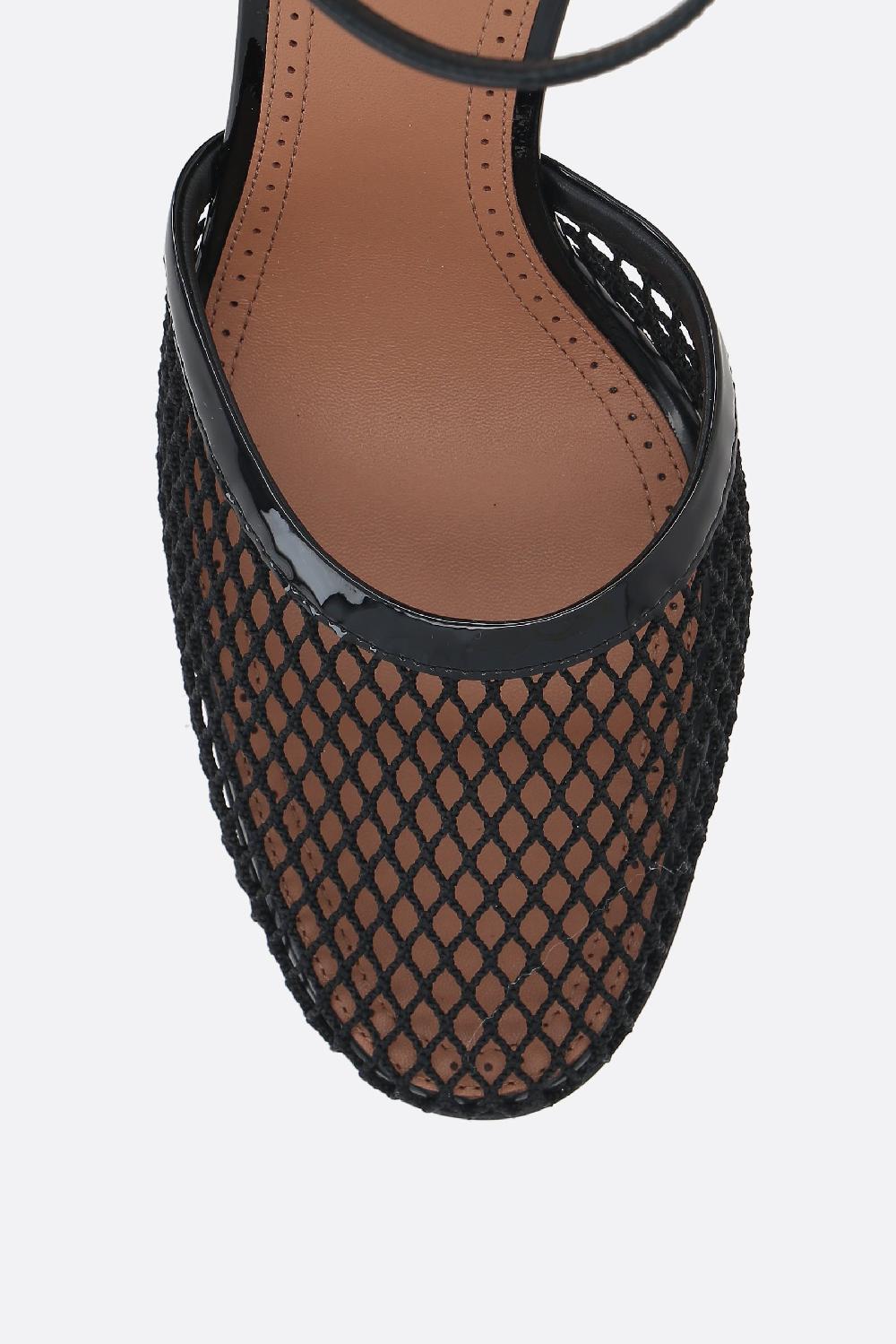 ALAIA Décolleté D'orsay In Rete E Vernice