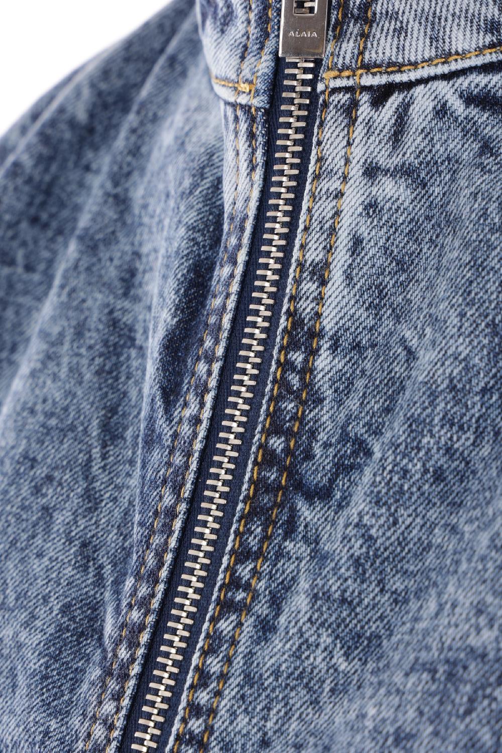 ALAIA Giubbotto Full-zip In Denim