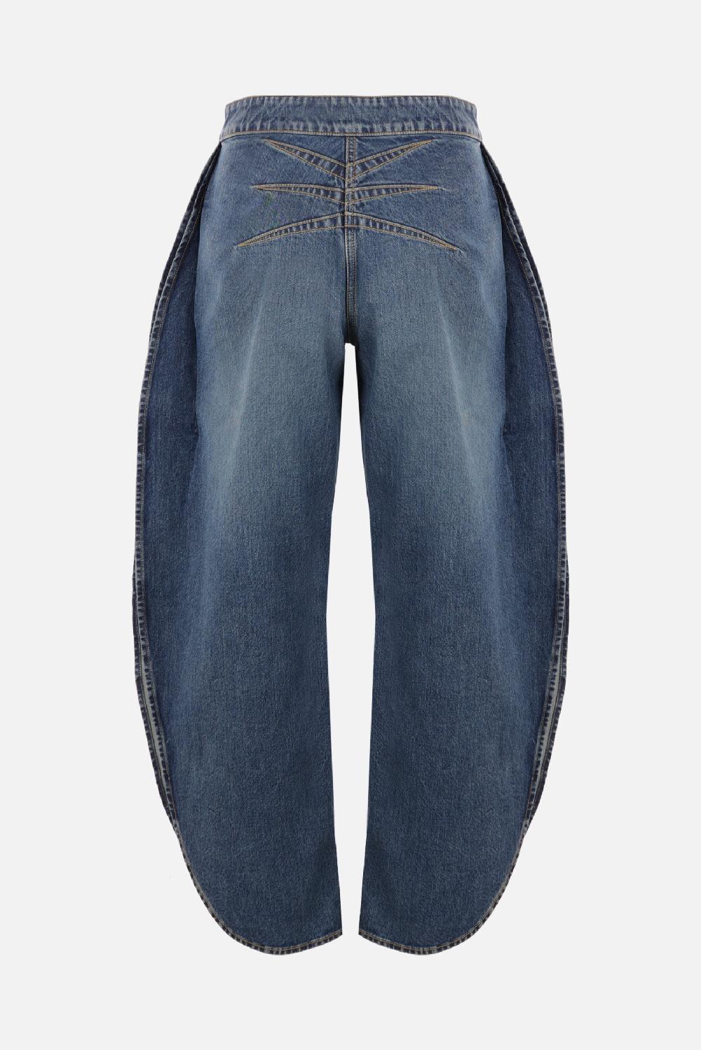 ALAIA Jeans Arrotondato In Denim