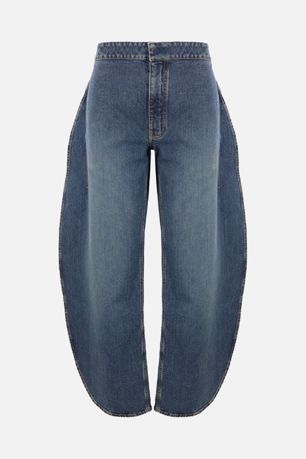 ALAIA Jeans Arrotondato In Denim