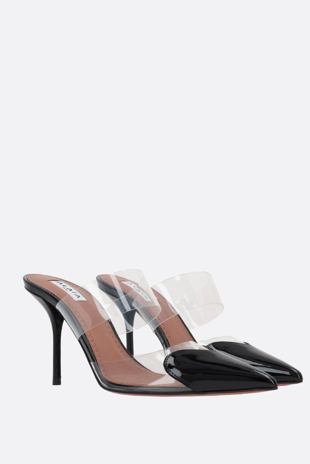 ALAIA Mule Le Cœur In Vernice E PVC