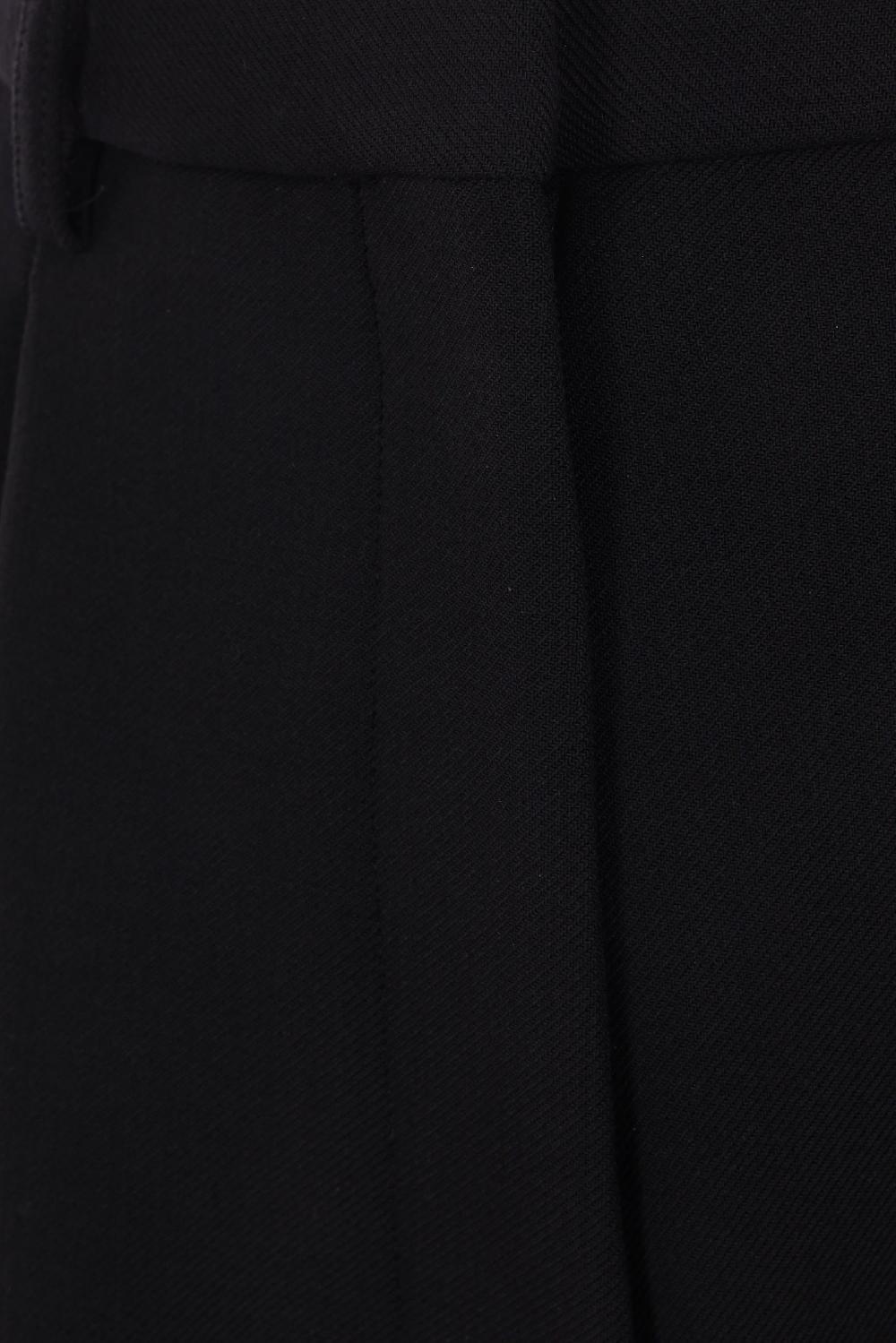 ALAIA Pantalone A Gamba Curva In Misto Lana