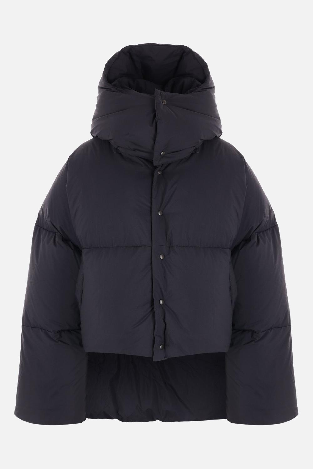 ALAIA piumino asimmetrico in taffetà tecnico