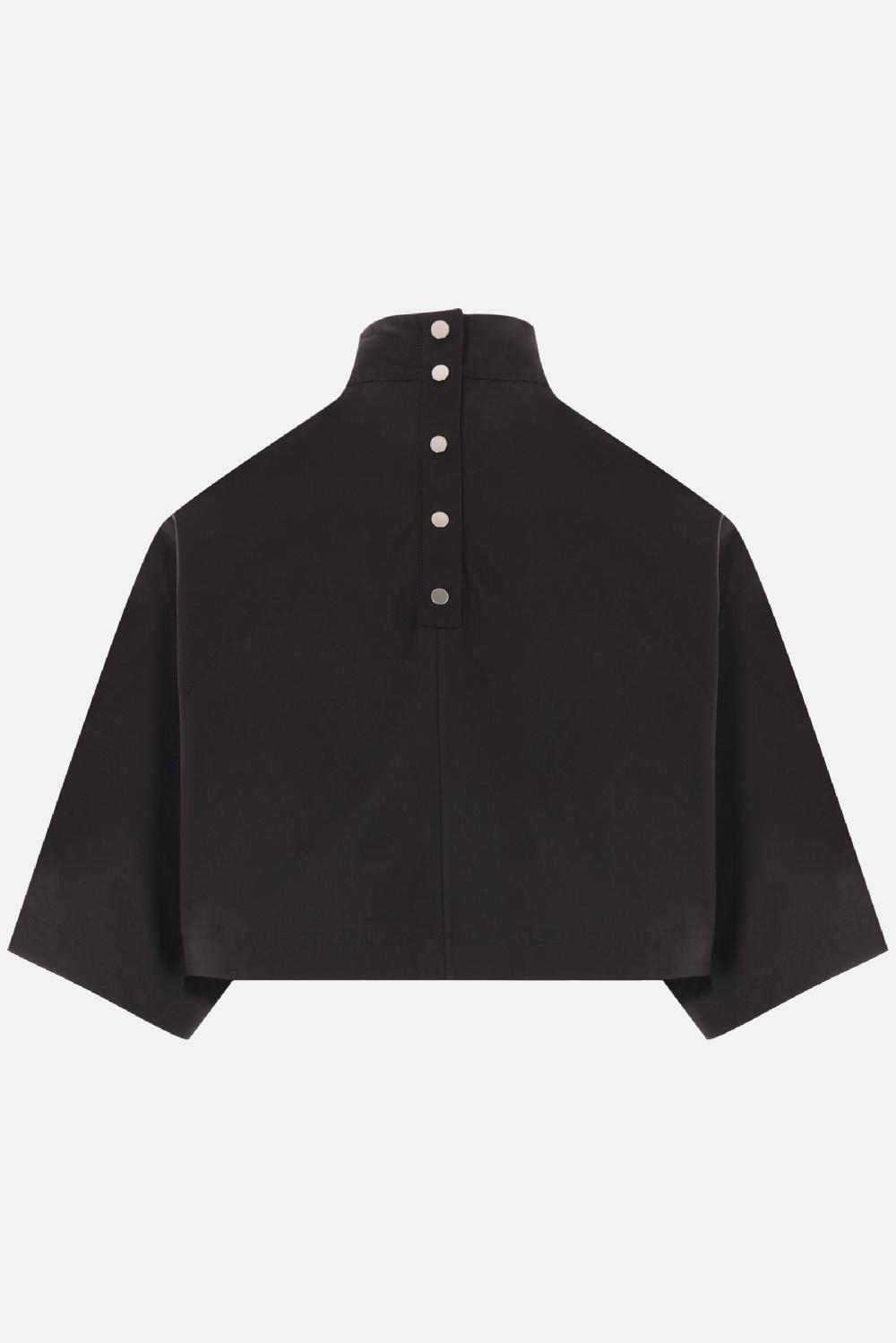 ALAIA Top Cropped In Popeline Di Cotone