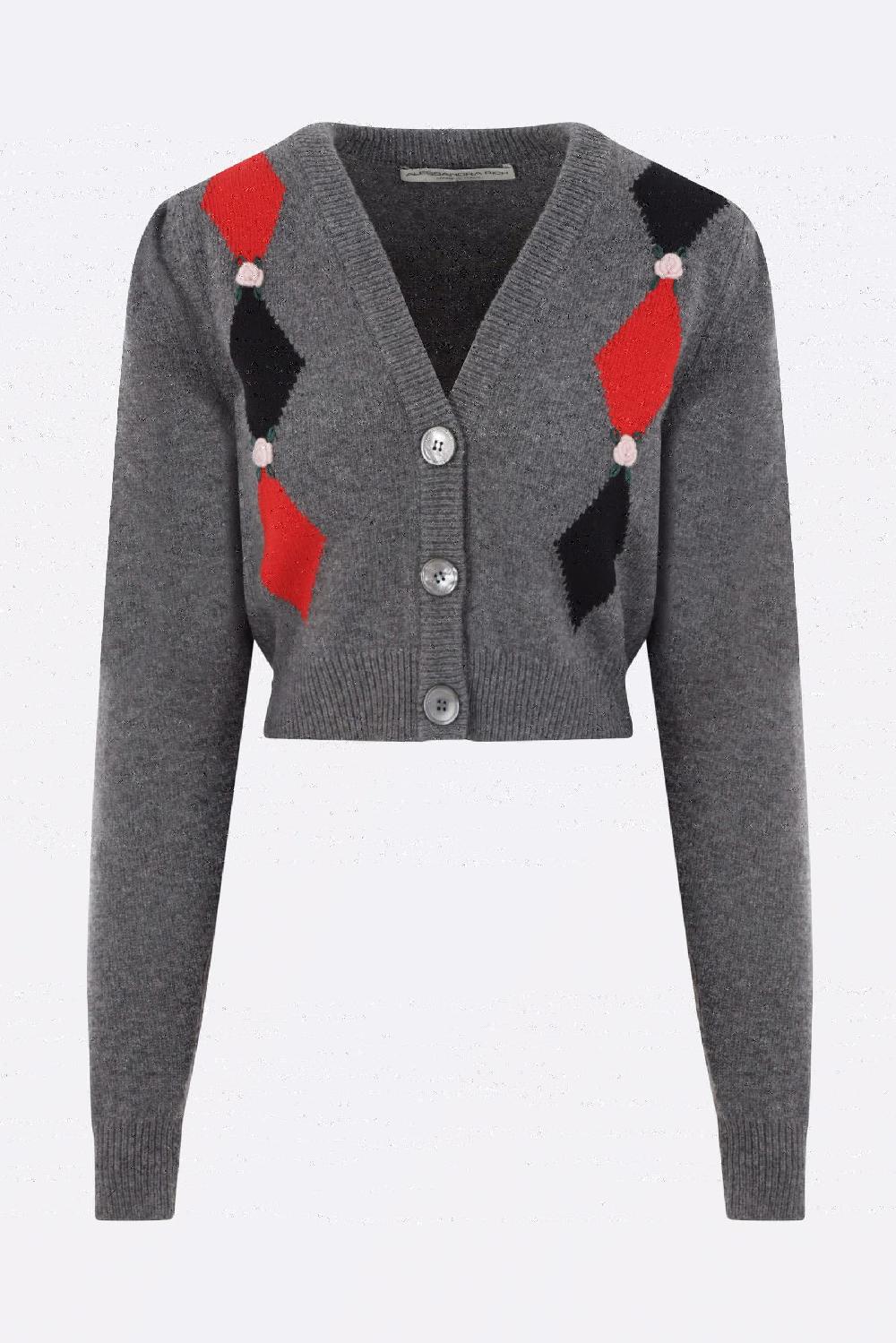 ALESSANDRA RICH Cardigan In Lana