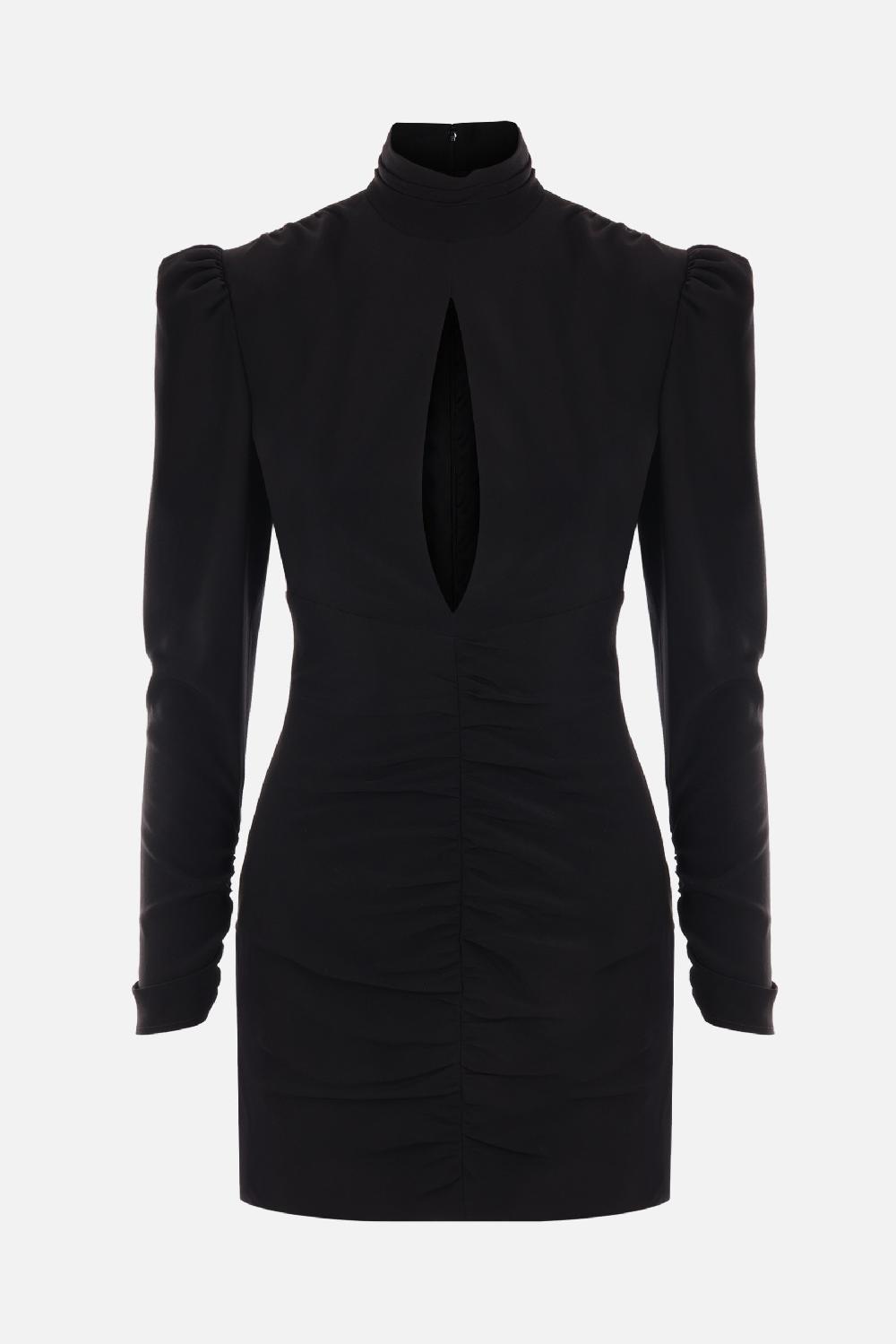 ALESSANDRA RICH miniabito drappeggiato in seta