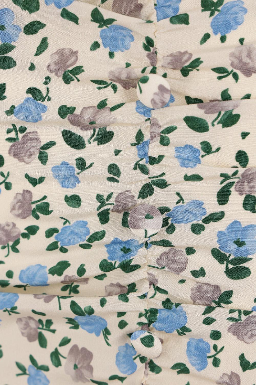 ALESSANDRA RICH Miniabito In Seta Stampa Floreale