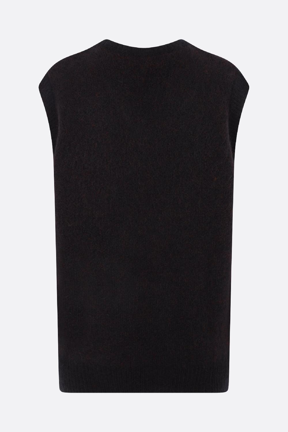 ALESSANDRA RICH Pullover Smanicato In Misto Mohair