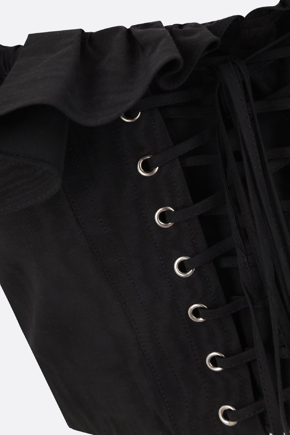 ALESSANDRA RICH Top Cropped In Polyfaille Moiré