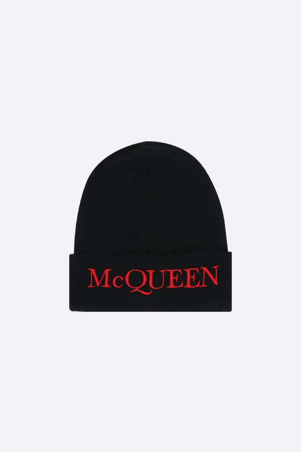 ALEXANDER McQUEEN berretto McQueen in cashmere