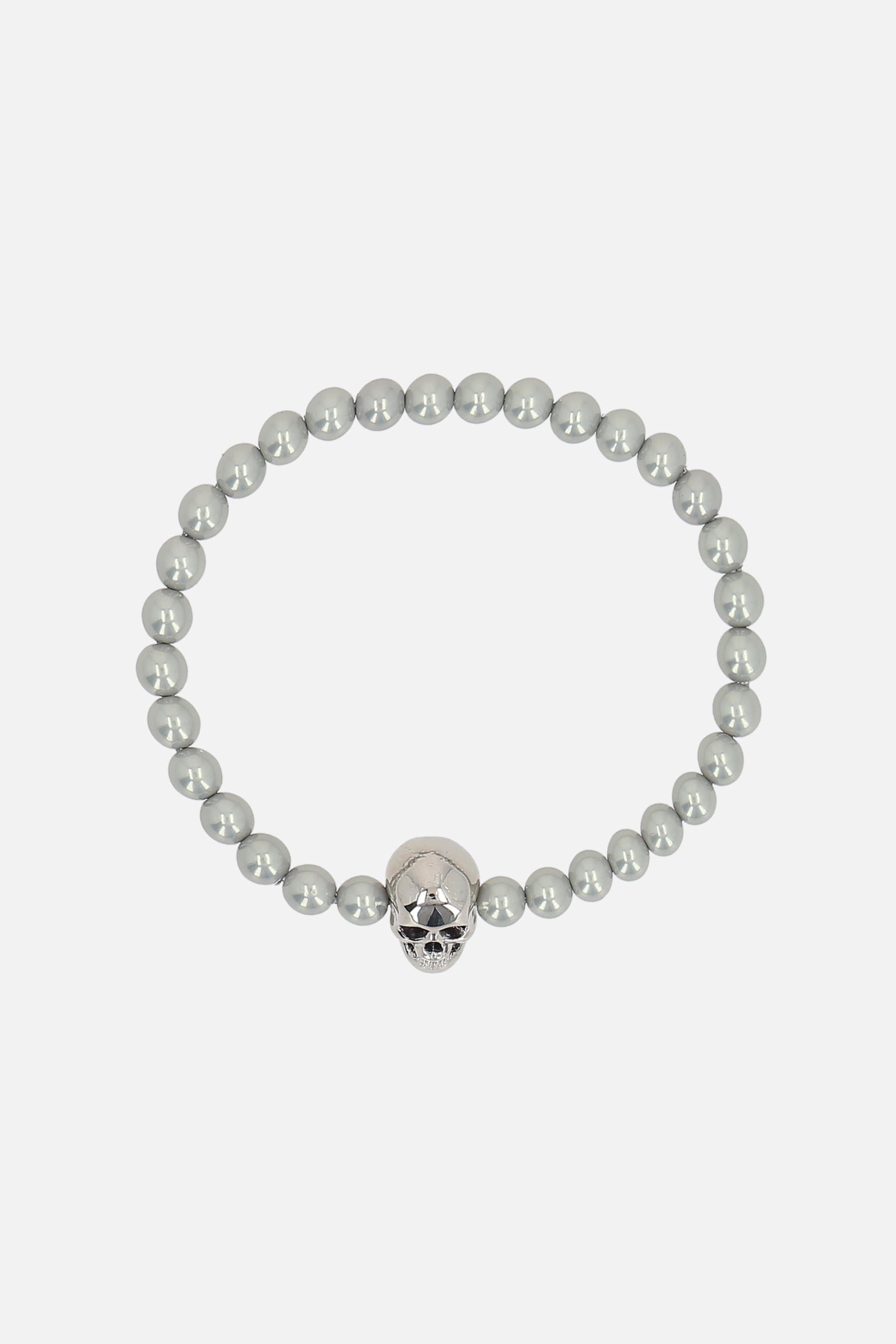 ALEXANDER McQUEEN bracciale Skull con perline