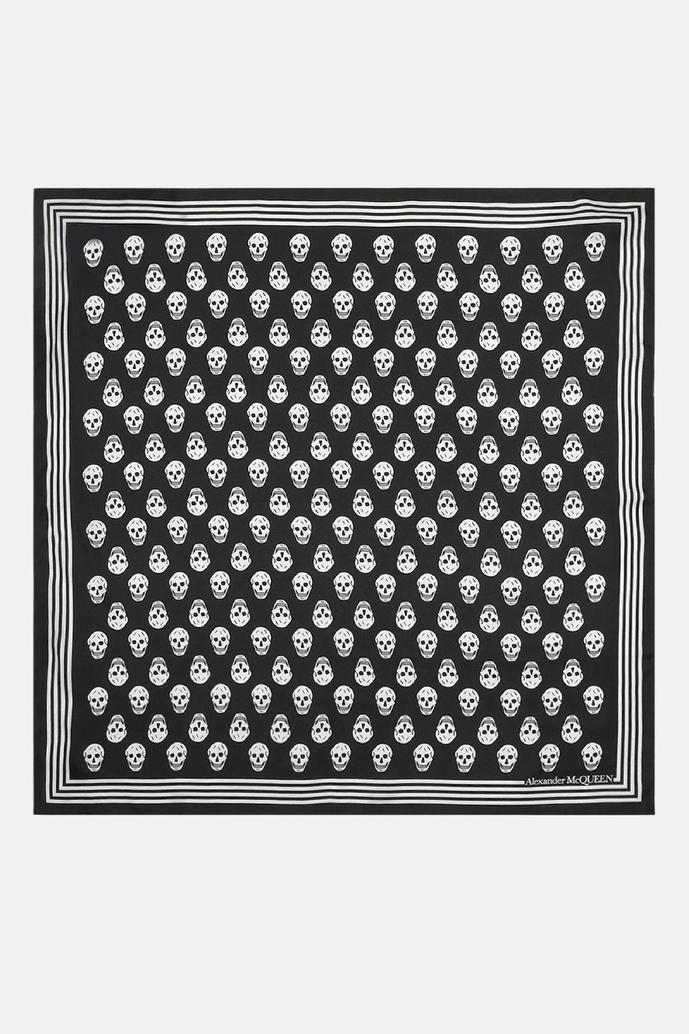 ALEXANDER McQUEEN Foulard Biker Skull In Seta