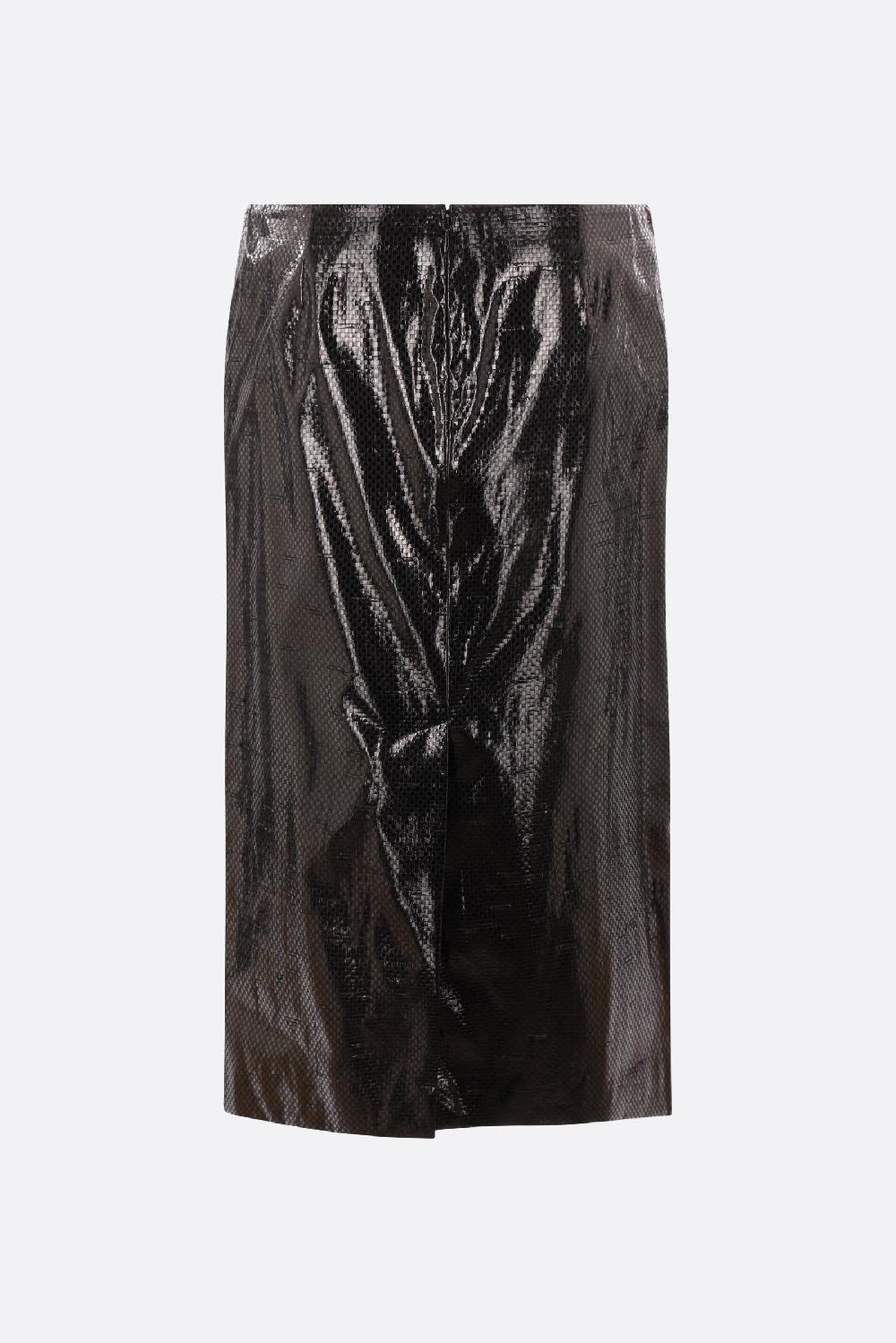 ALEXANDER McQUEEN Gonna A Tubino In Tela Catramata