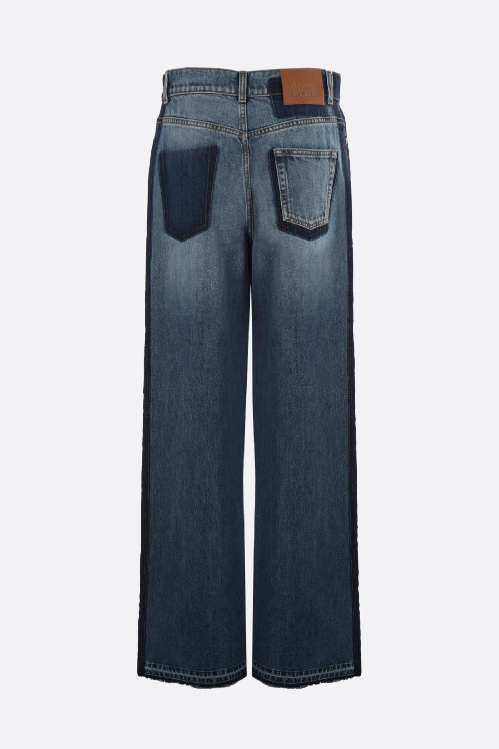 ALEXANDER McQUEEN Jeans A Gamba Larga In Denim