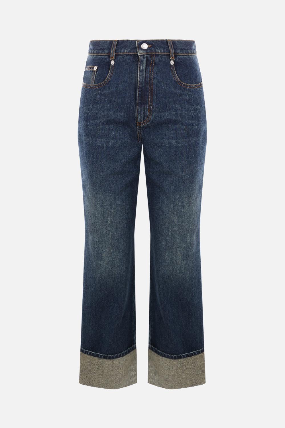 ALEXANDER McQUEEN jeans Boyfriend in denim