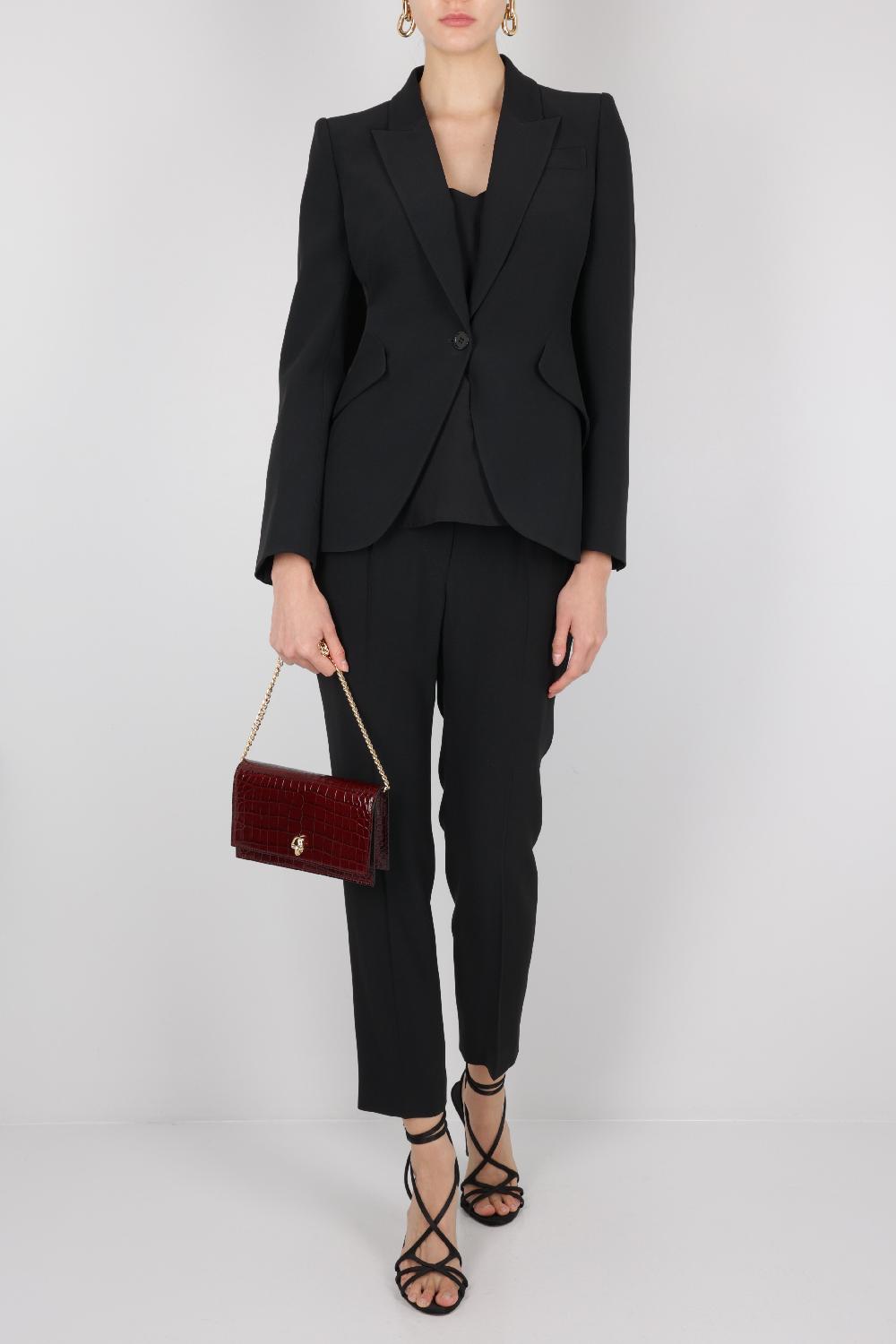 ALEXANDER McQUEEN Pantalone Slim-fit In Crepe