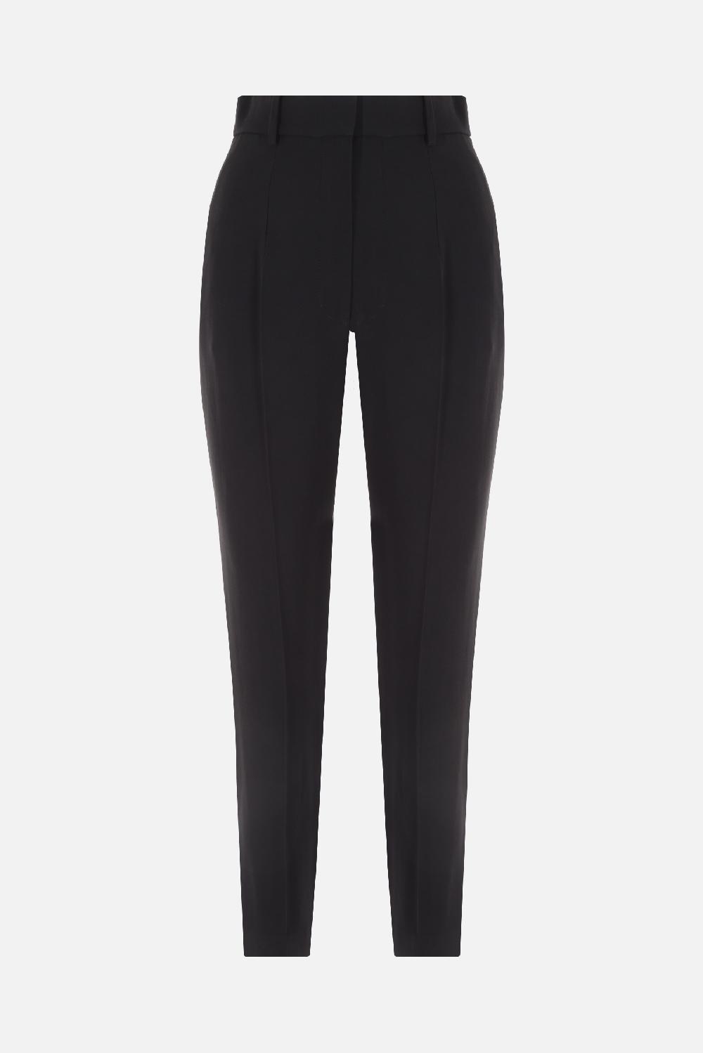ALEXANDER McQUEEN pantalone slim-fit in crepe