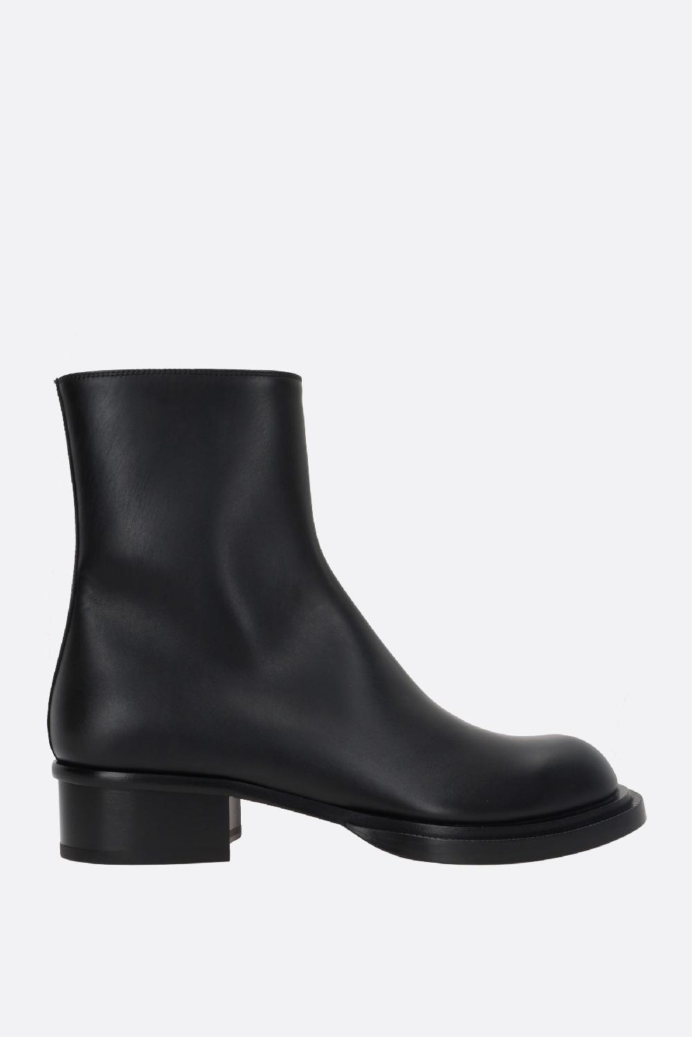 ALEXANDER McQUEEN Stivaletto Stack In Pelle Liscia