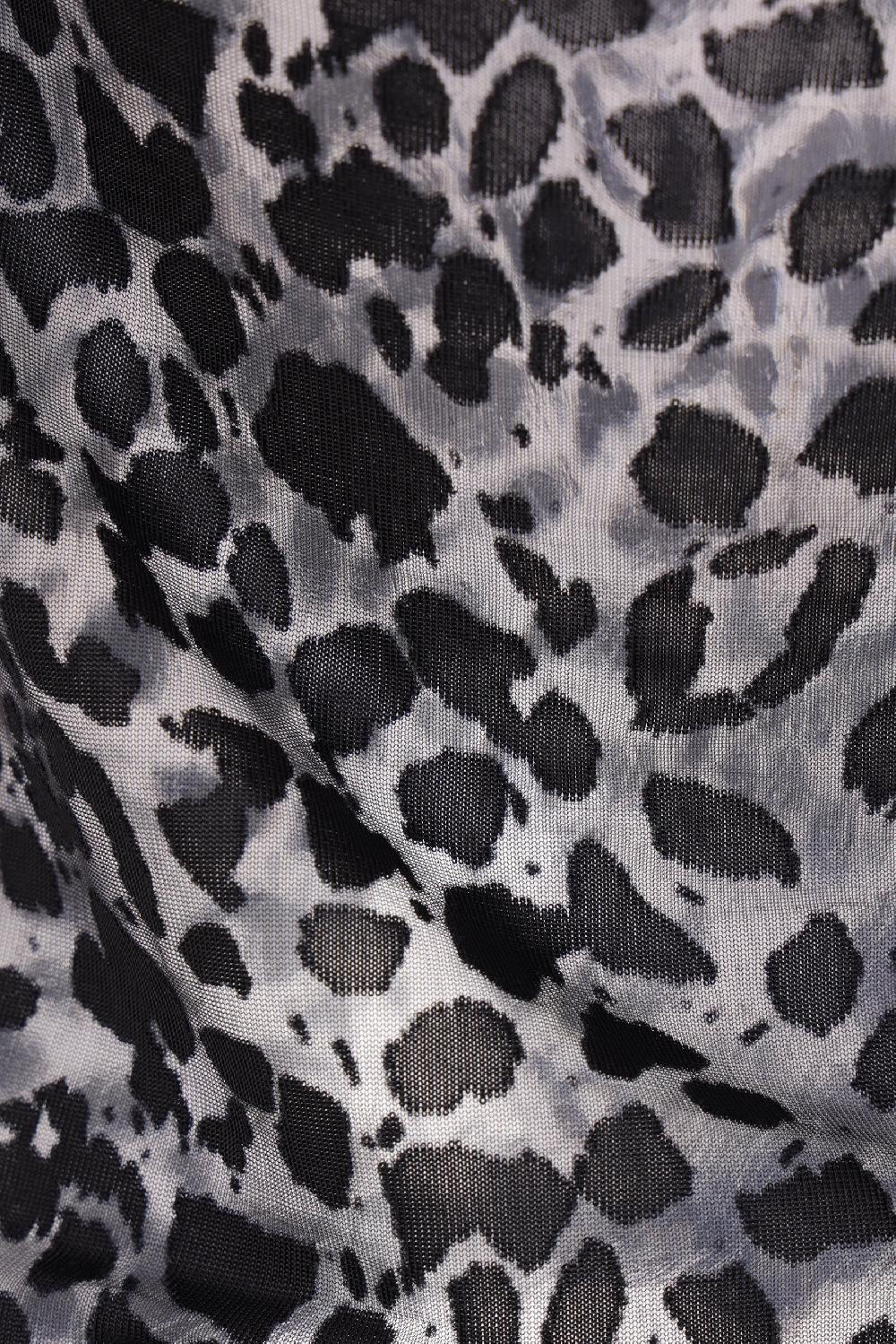 ALEXANDER McQUEEN Top Smanicato In Jersey Devoré