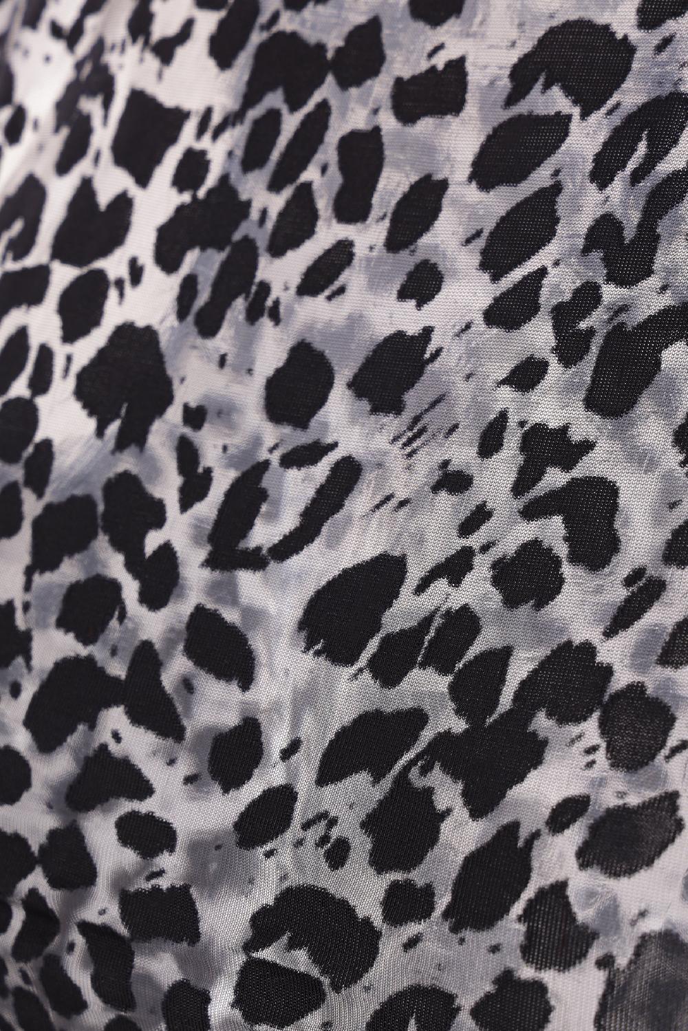 ALEXANDER McQUEEN Top Smanicato In Jersey Devoré