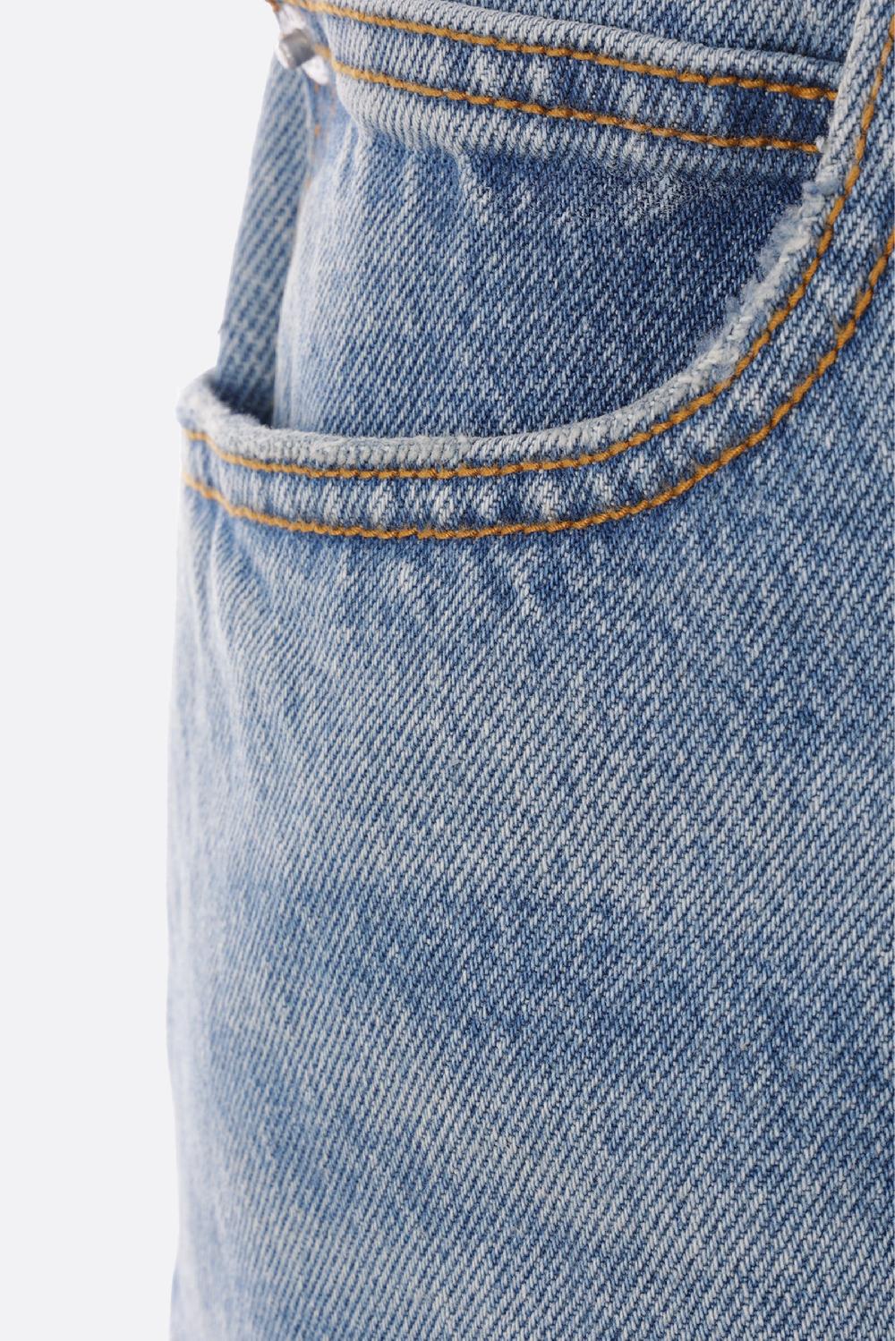 ALEXANDER WANG Jeans In Denim Con Fascia Pointelle